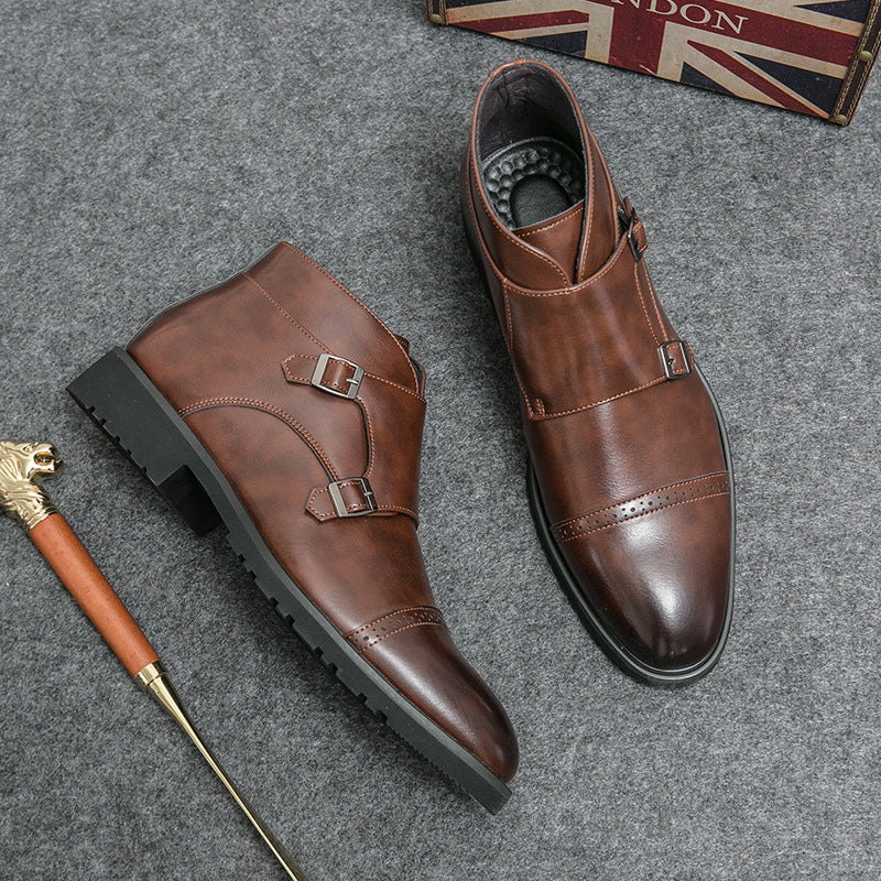Men's High-Top Pointed Retro Martin Boots