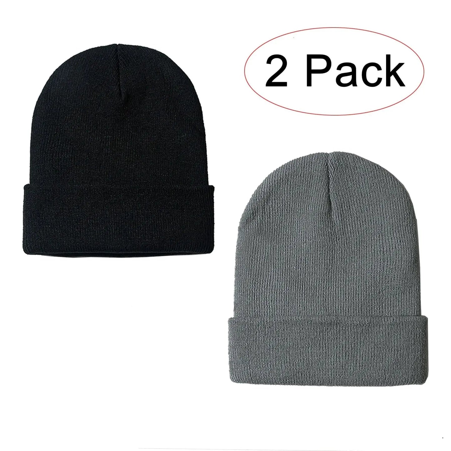 Knit Beanie - Warm Winter Headwear - Unisex & Stylish