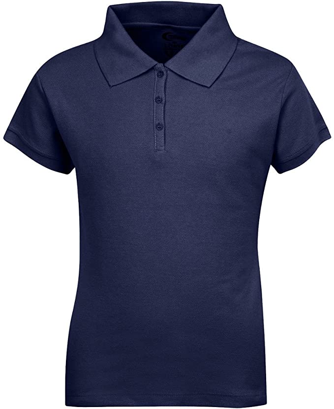Girls Short Sleeve Pique Polo Shirt