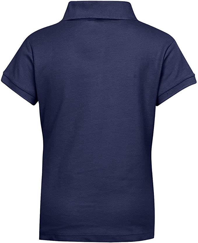 Girls Short Sleeve Pique Polo Shirt