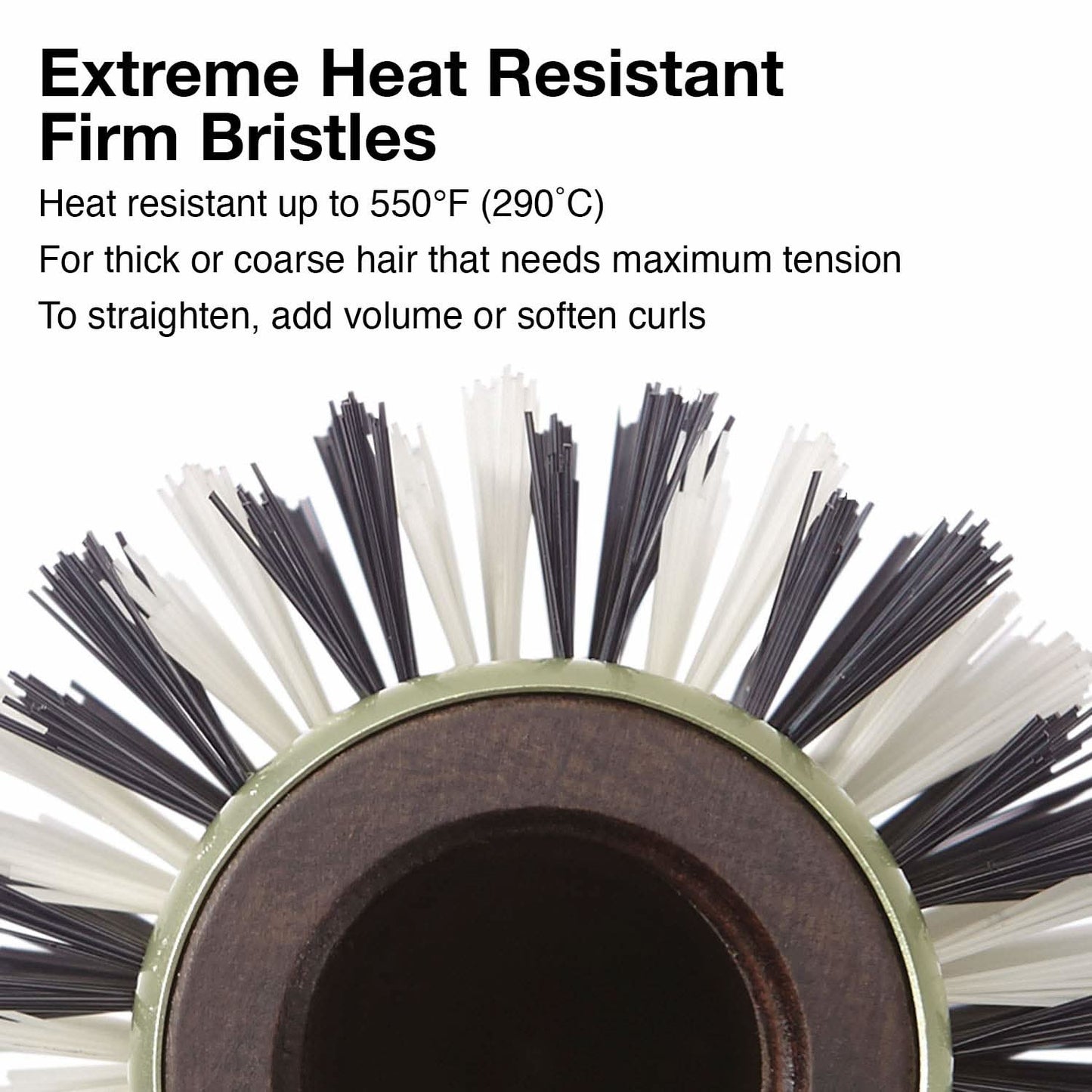 Olivia Garden Eco Ceramic Firm Bristles Round Thermal Hair Brush 2 1/8" - EC-26F