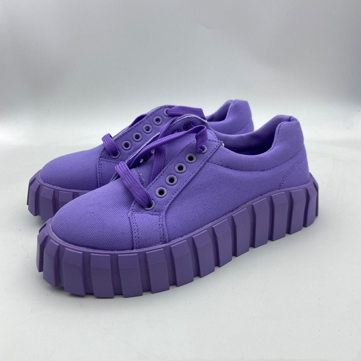 Canvas Platform Sneakers