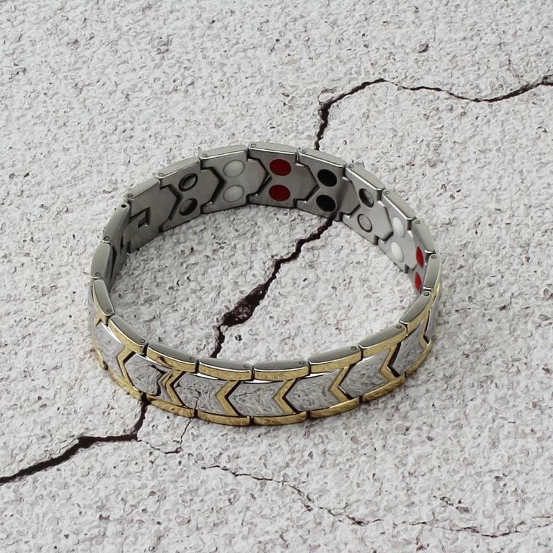 Men's Double Row Magnetic Bracelet