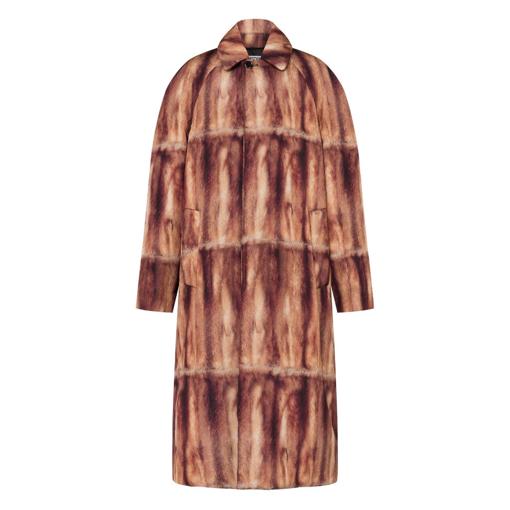 Moschino Brown Coats - Oversized Coats Women