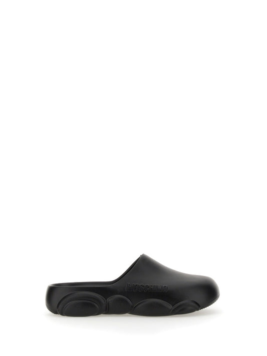 Moschino Women Rubber Teddy Sole Mules