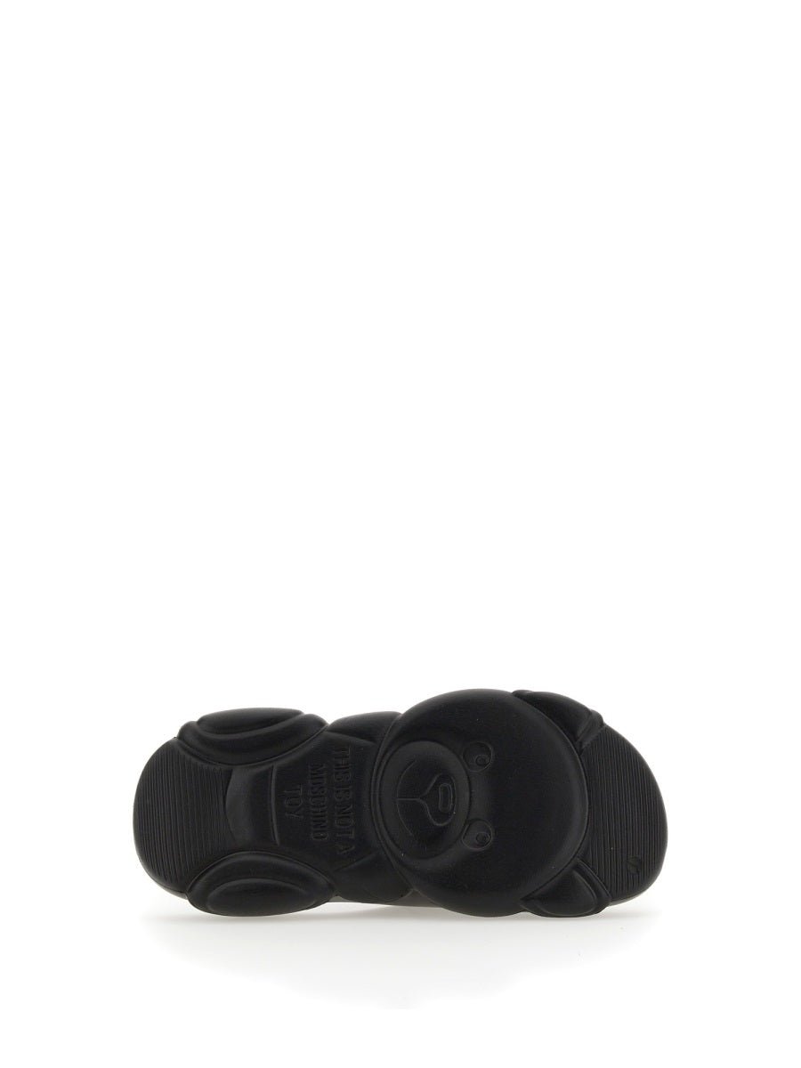 Moschino Women Rubber Teddy Sole Mules