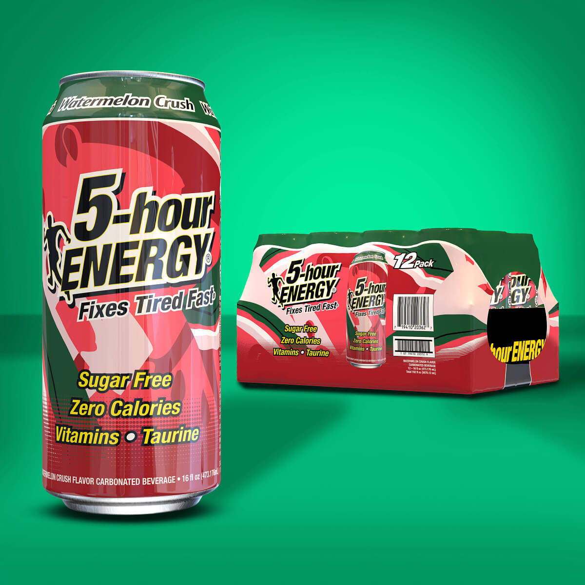Bebida ENERGÉTICA 5-hour ENERGY de Sandía Crush Sabor Fuerza Extra, paquete de 12 unidades