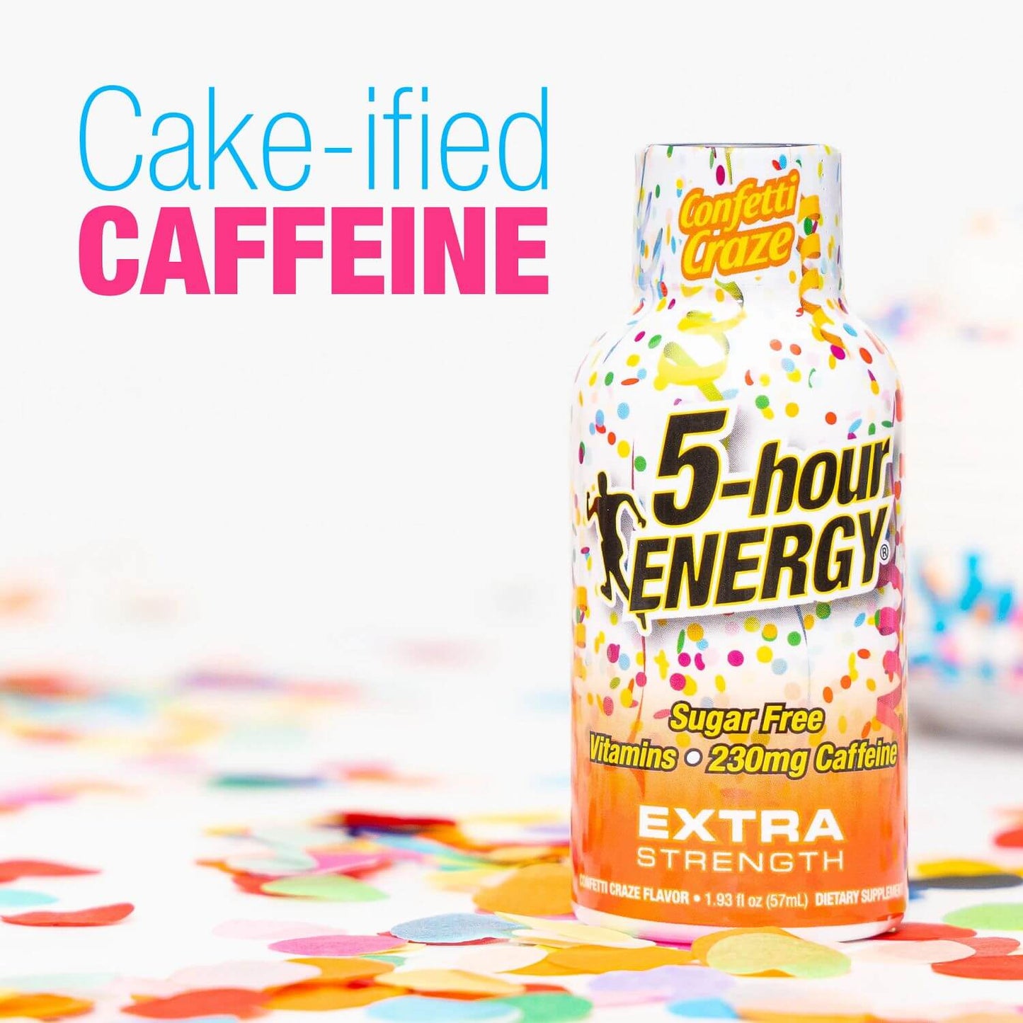 Paquete de 24 tomas de 5-hour ENERGY Extra fuerte, sabor Confetti Craze, 1.93 fl oz