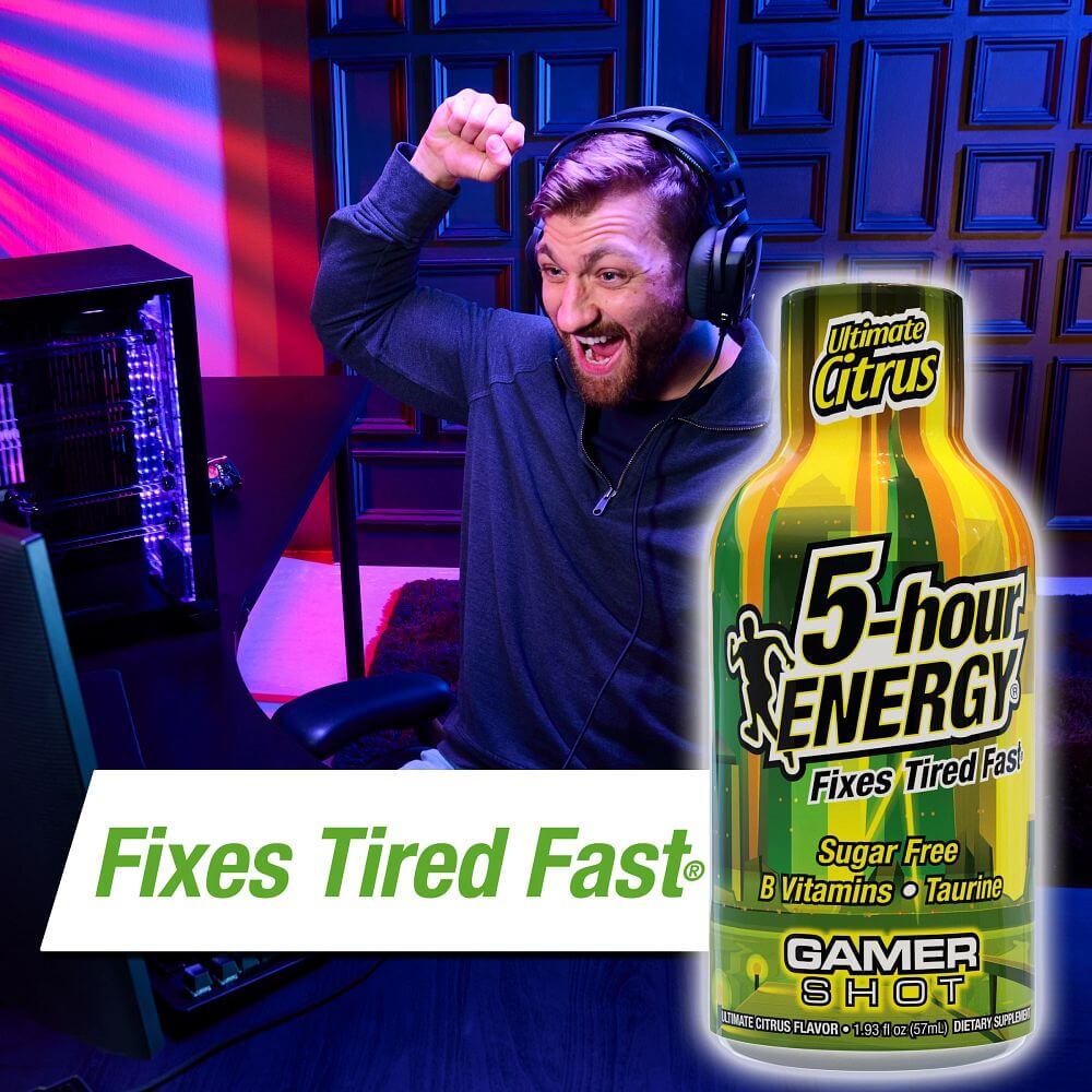 Chupitos de 5-hour ENERGY de máxima potencia sabor Cítricos Definitivos