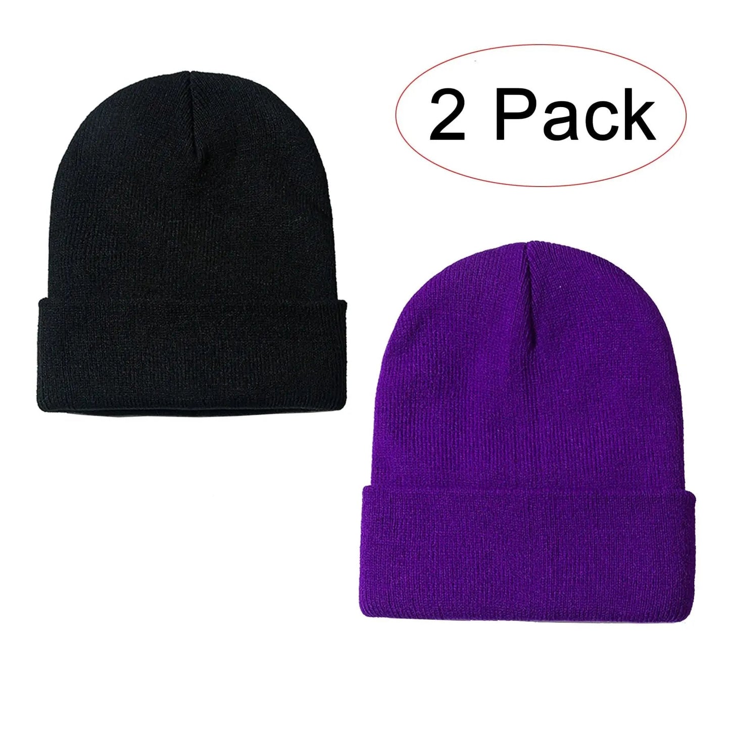 Knit Beanie - Warm Winter Headwear - Unisex & Stylish