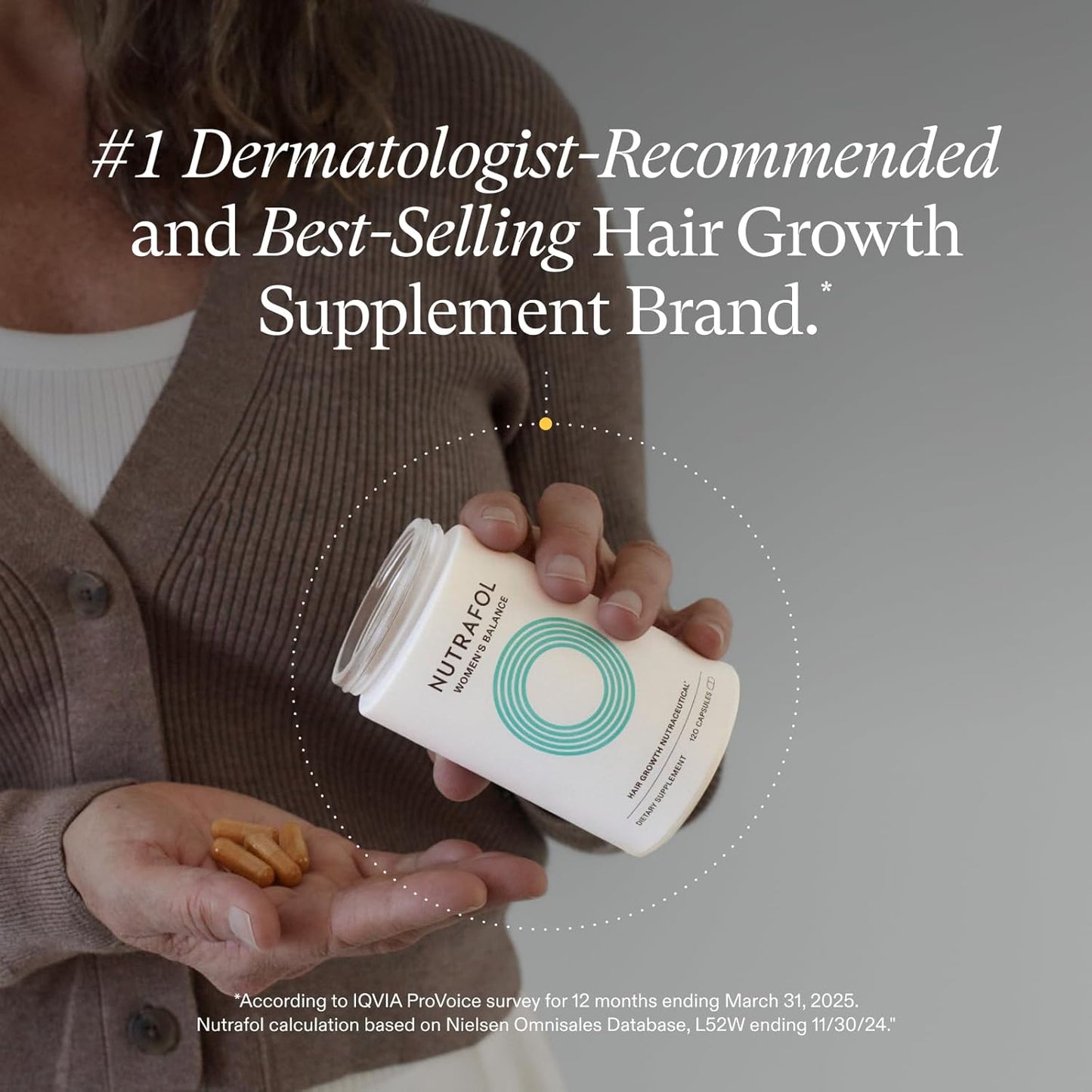 Nutrafol Women's Hair Growth Nutraceutical Ages 45 and Up,