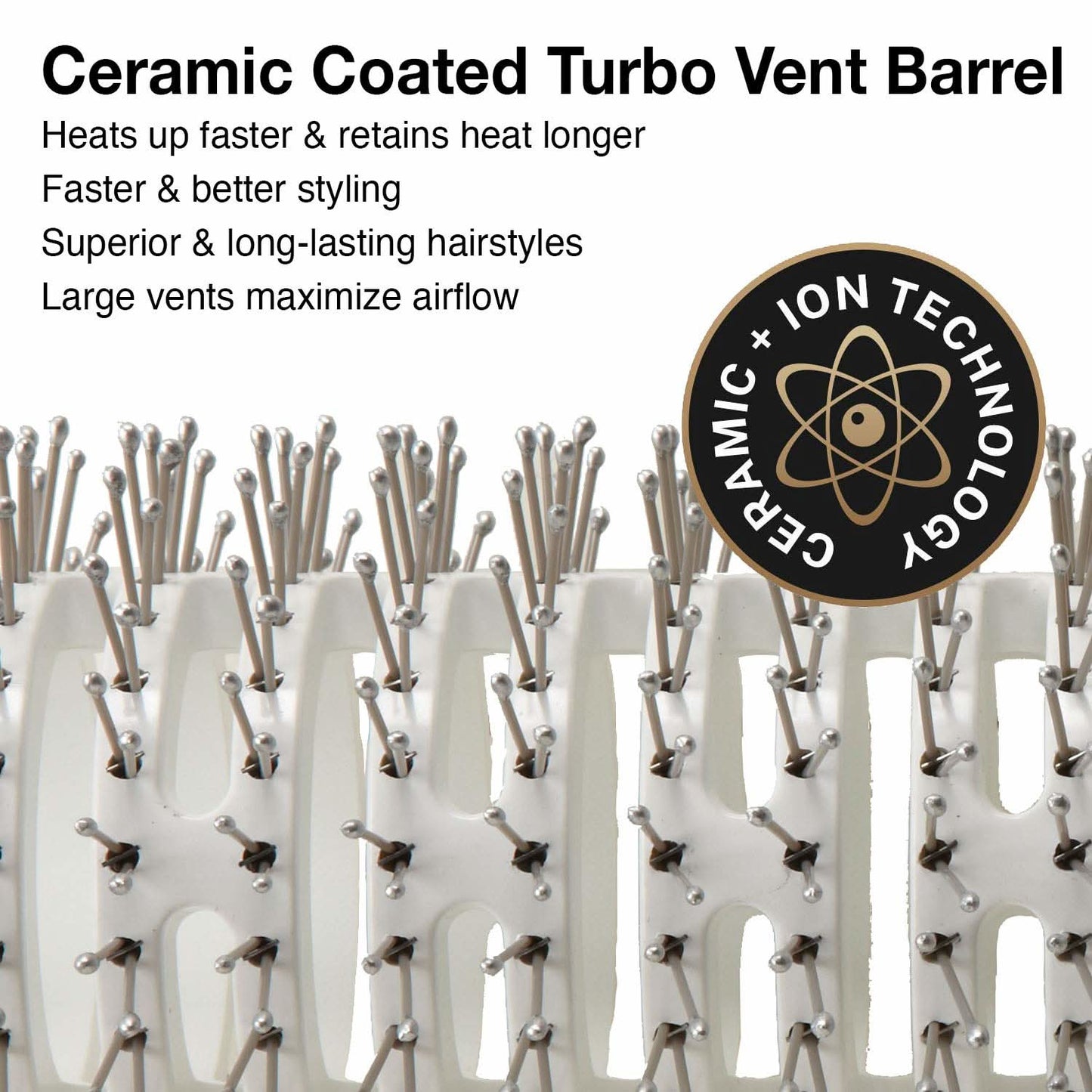 Olivia Garden Ceramic + Ion Turbo Vent Pro Collection 2 1/2" CITV-PROMD