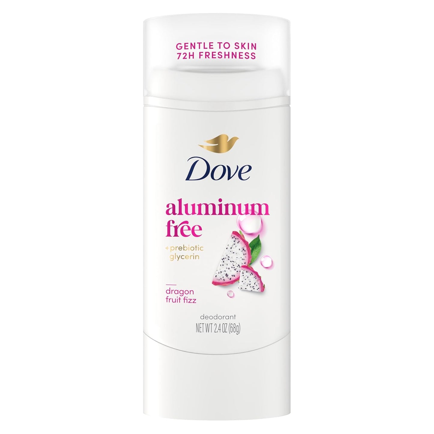 Dove Deodorant Stick Dragon Fruit Fizz for 72 Hour Odor Protection Aluminum Free 2.4 oz