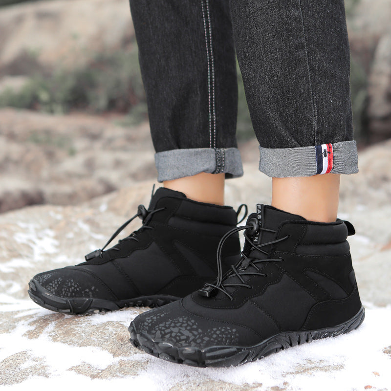 Unisex Fleece-Lined Waterproof High-Top Snow Boots