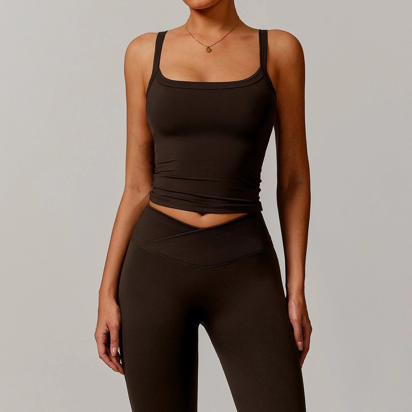 Brushed Vest Workout Clothes Bra High Strength Sports Underwear