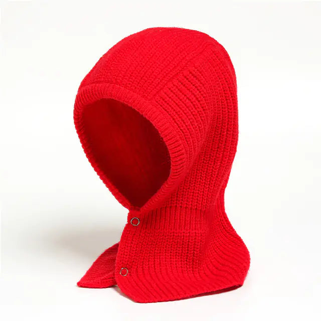 Women's Winter Knitted Cap and Warm Scarf Set