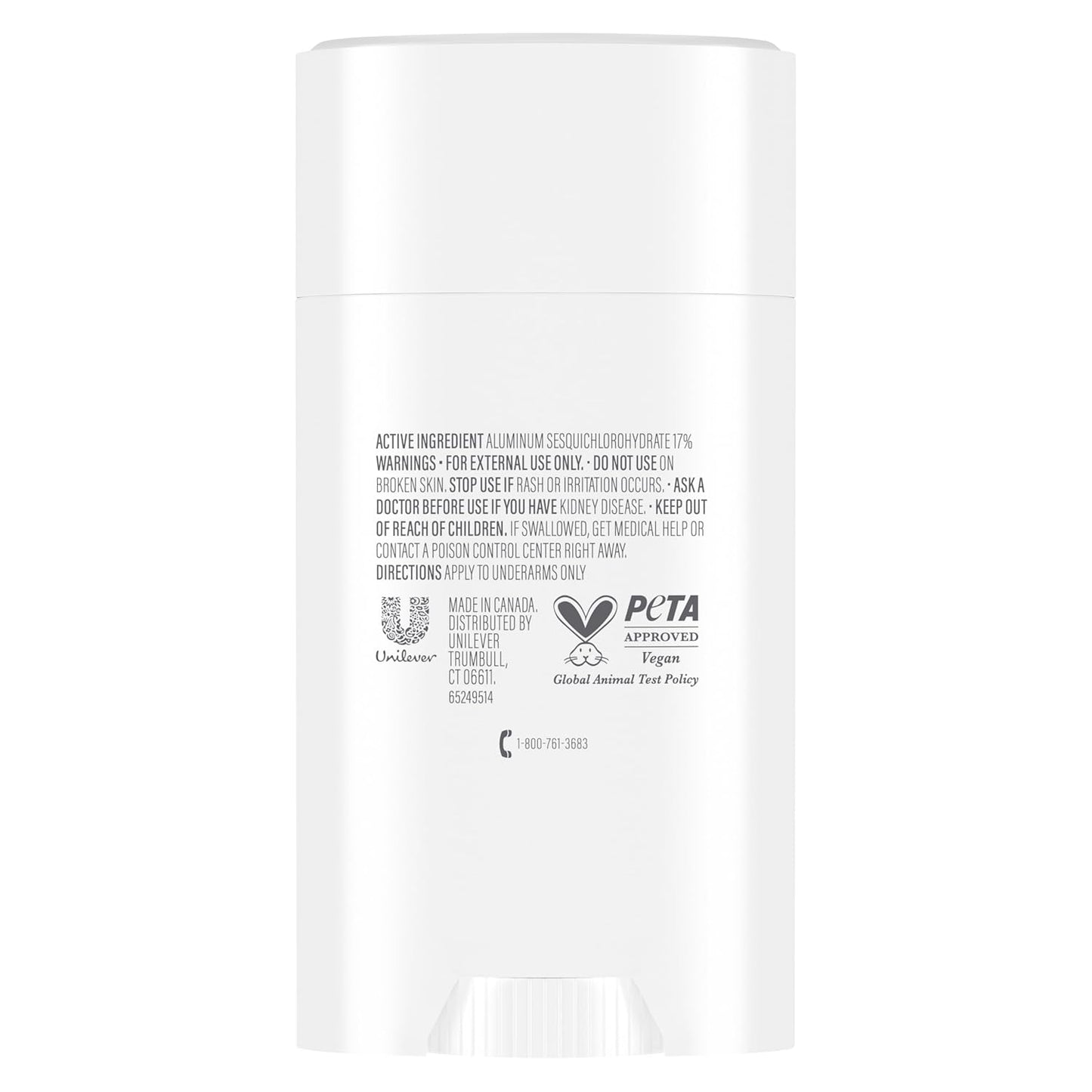 Dove Clinical + Care Antiperspirant Deodorant Invisible Solid Stick for Women Clean Soft for Sensitive Skin Hypoallergenic 2.6 oz
