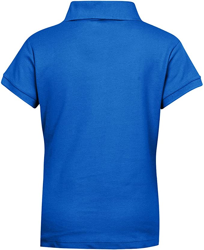 Girls Short Sleeve Pique Polo Shirt