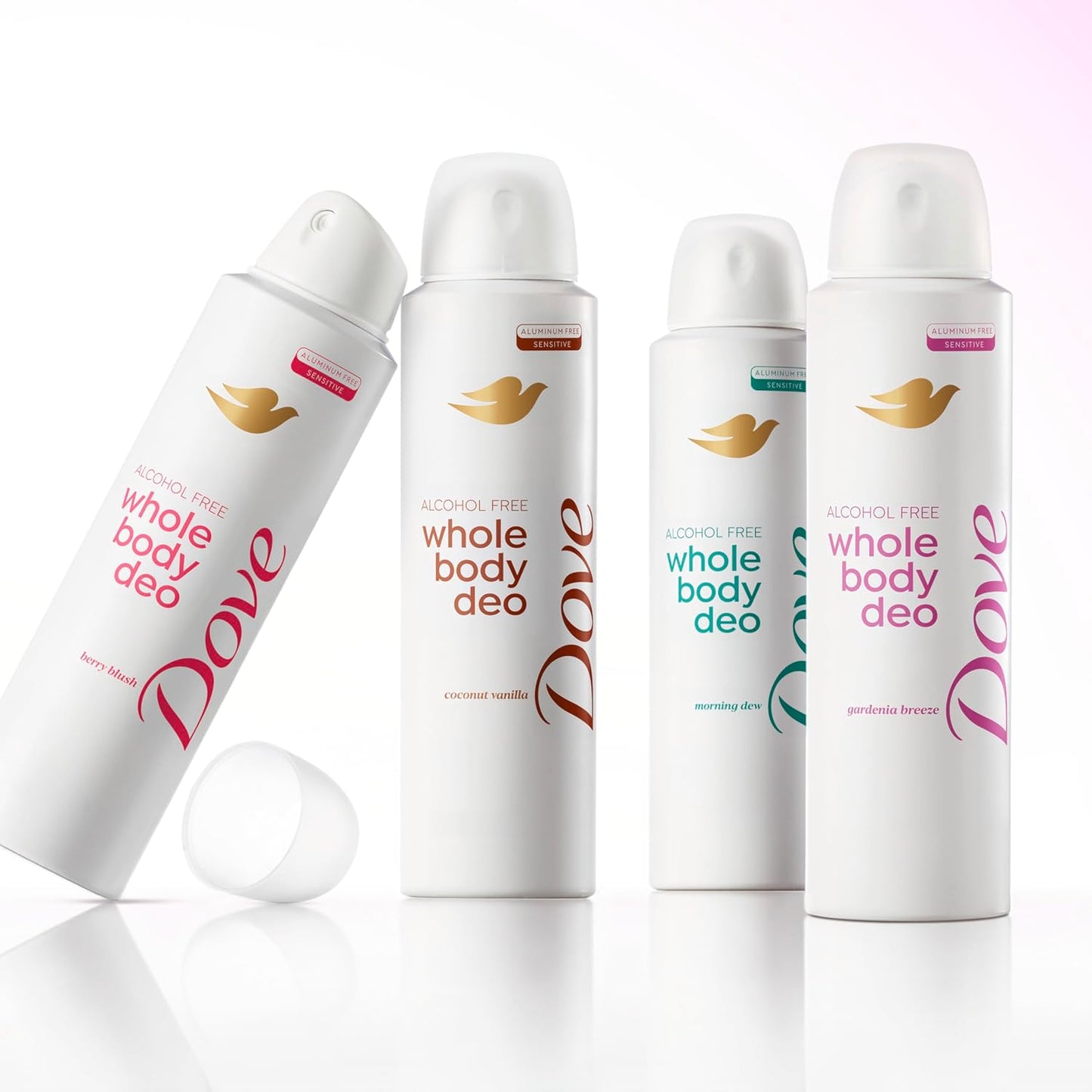 Dove Whole Body Deo Alcohol Free Deodorant Spray for Women Gardenia Breeze 4 oz