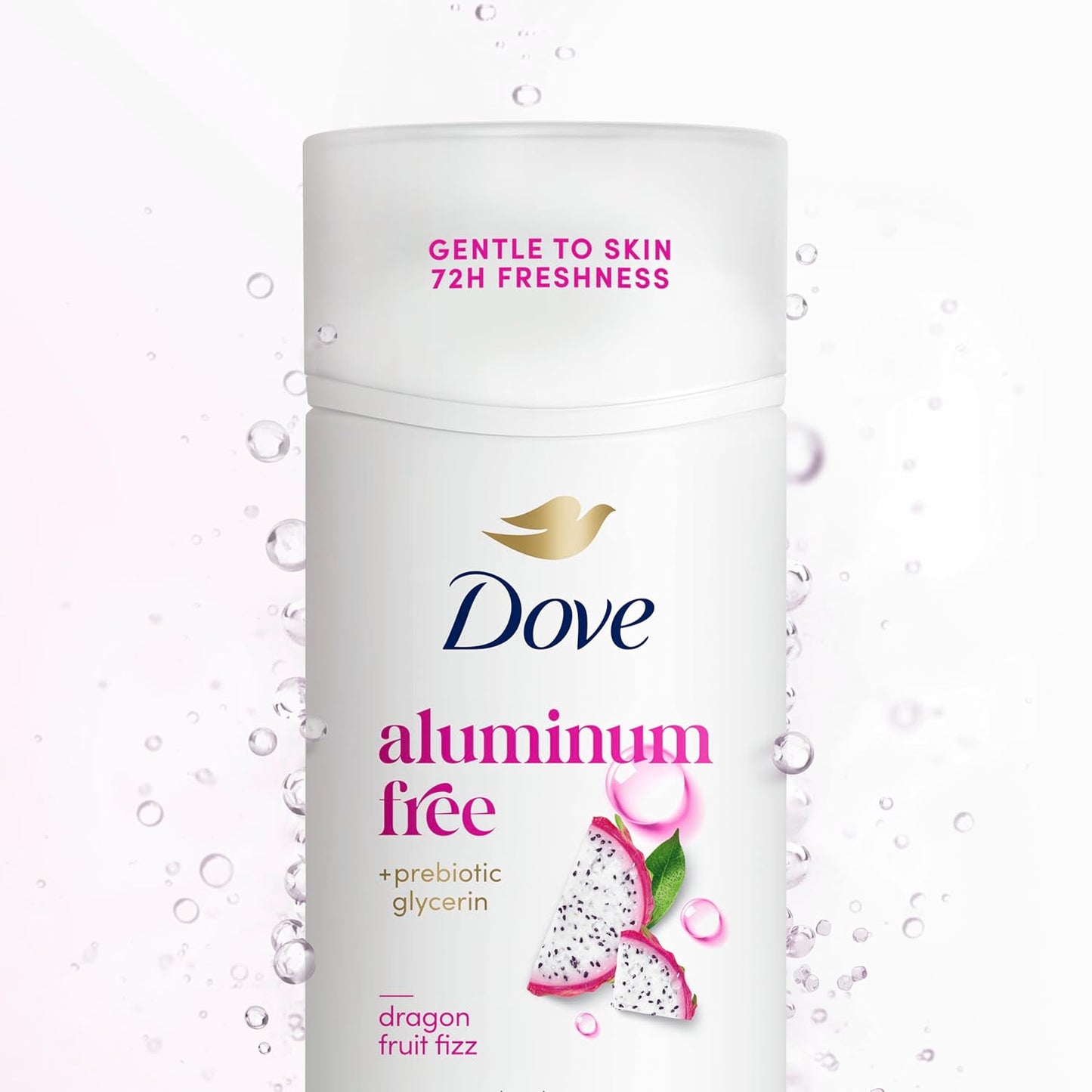 Dove Deodorant Stick Dragon Fruit Fizz for 72 Hour Odor Protection Aluminum Free 2.4 oz