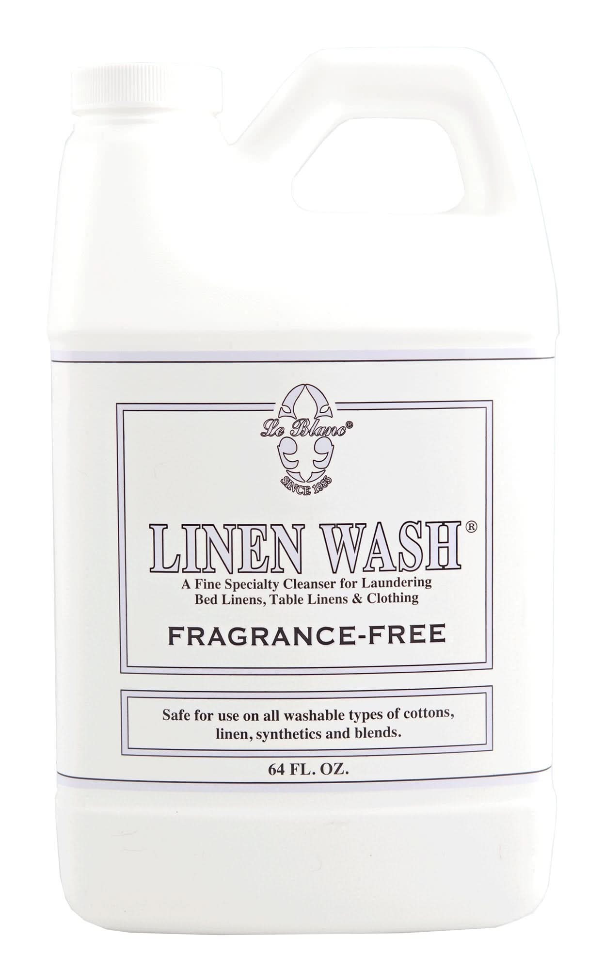 Le Blanc Fragrance Free Linen Wash 64 oz