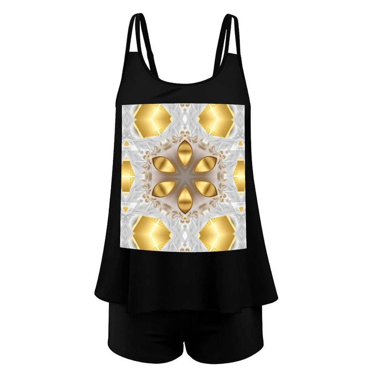 Golden Design Tankini 2-Piece Swimsuit for Women (Made in USA)