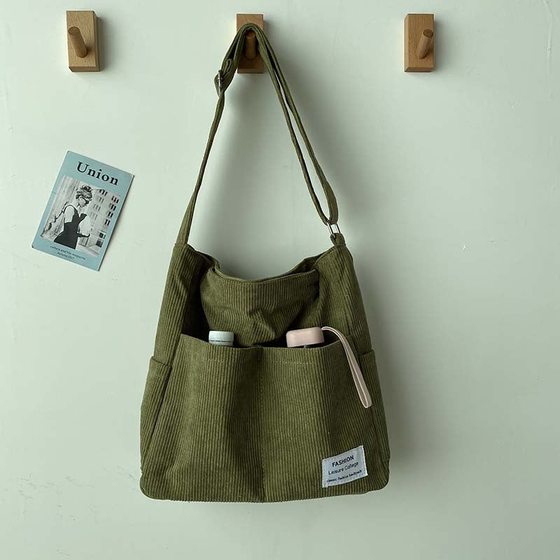 Women's Large Capacity Textured Messenger Bag