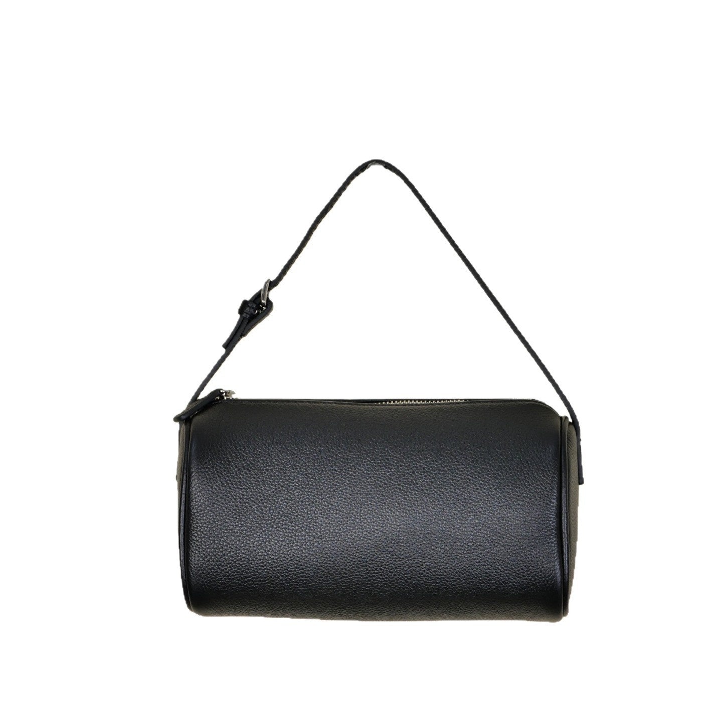 Top-grain Leather Barrel Crossbody Bag
