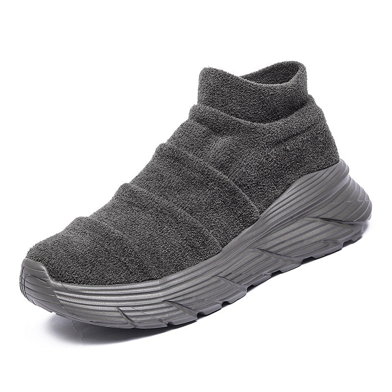 Fly-knit Mesh Slip-On Heels
