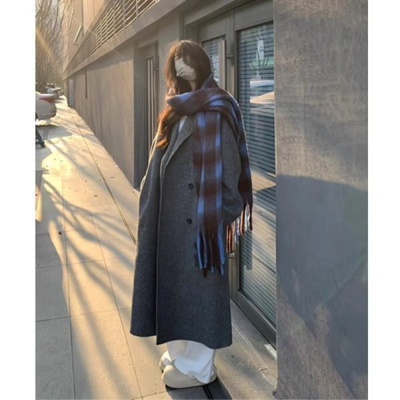 Womens Stylish Mid-length Slimming Wool Coat