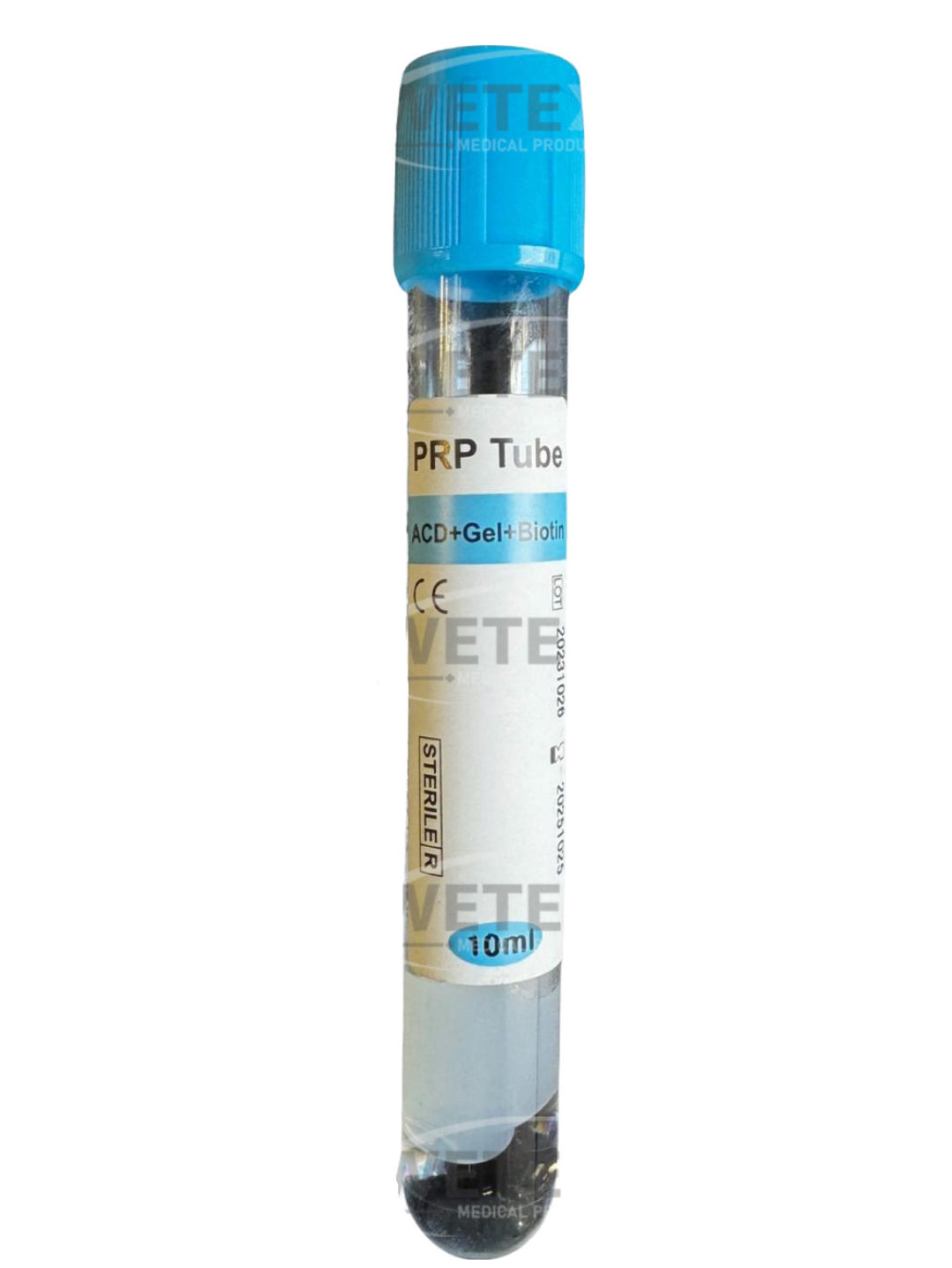 PRP Plasma Rico en Plaquetas Tubos PET de 10 ml ACD+Gel Separador+Biotina