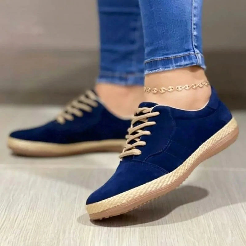 Women's Lace-up Casual Round-Toe Flats
