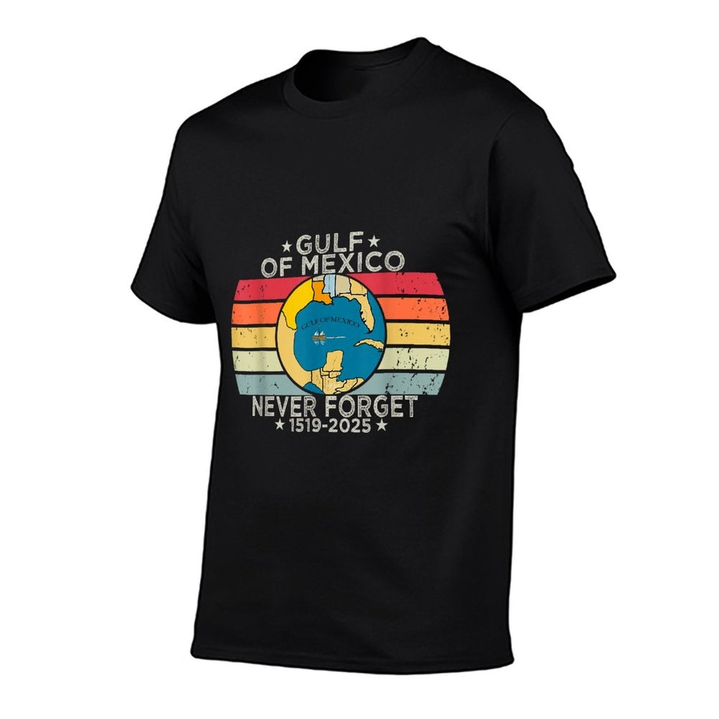 Gulf of USA America Funny Gulf of Mexico July 4th Graphic-printed T-Shirt