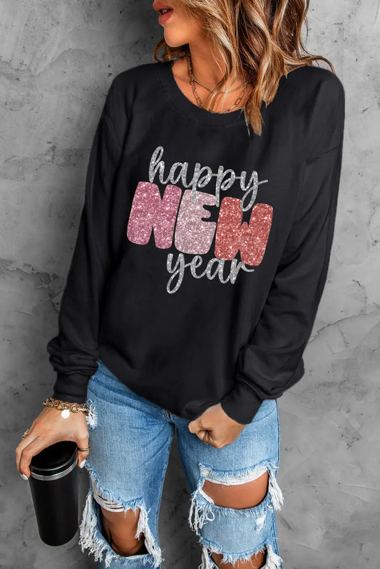 Sudadera de cuello redondo FELIZ AÑO NUEVO