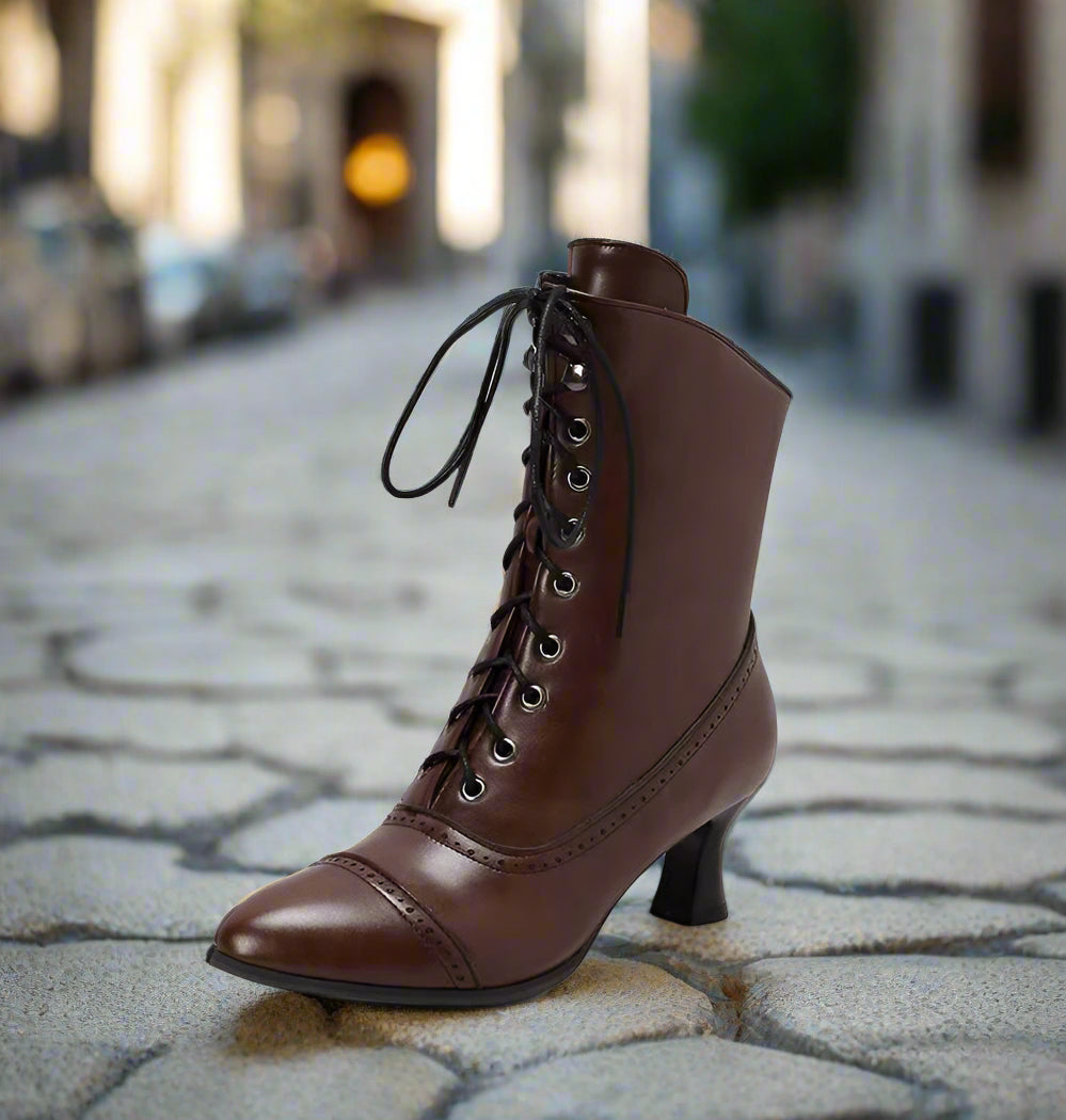 Botas Martin de Tacón Alto para Mujer – Estilo Británico, Moda Motera