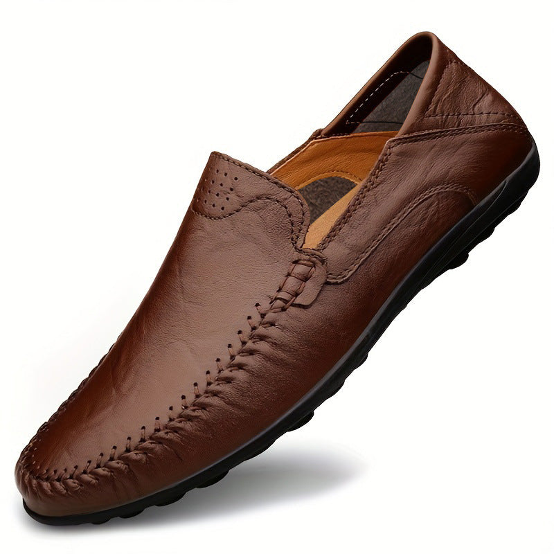 Men's Cowhide Business Casual Flats