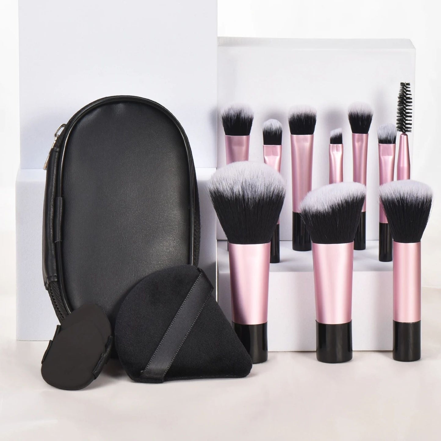Mini Makeup Brush Set With Storage Bag, Versatile Soft Trave