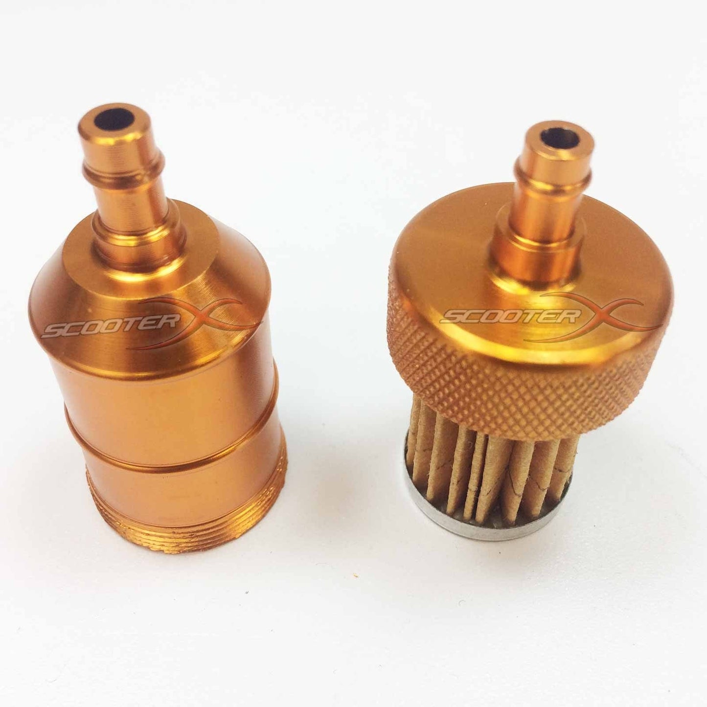 Aluminum Inline Fuel Filter 1/4" Flanges