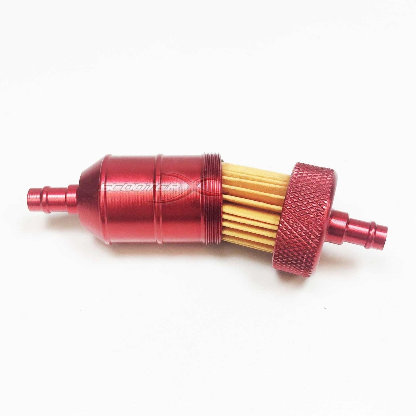 Aluminum Inline Fuel Filter 1/4" Flanges