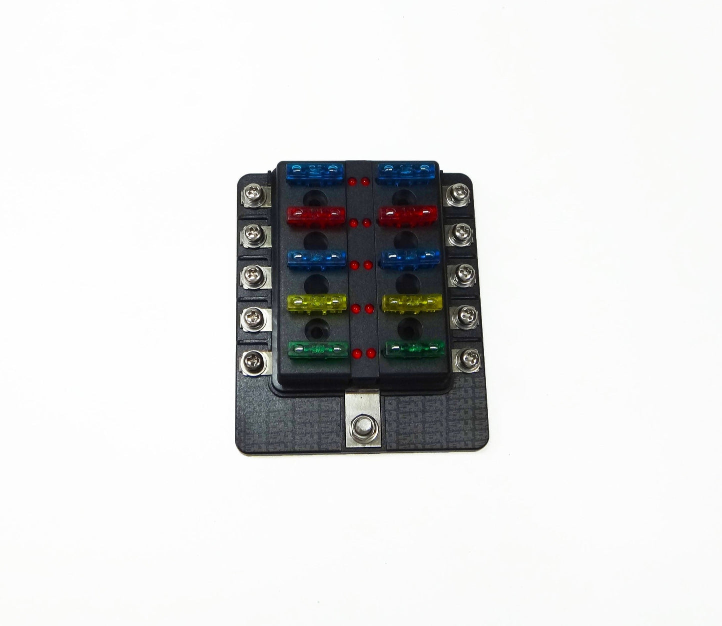10 Way Screw Fuse Block - LED Indicators
