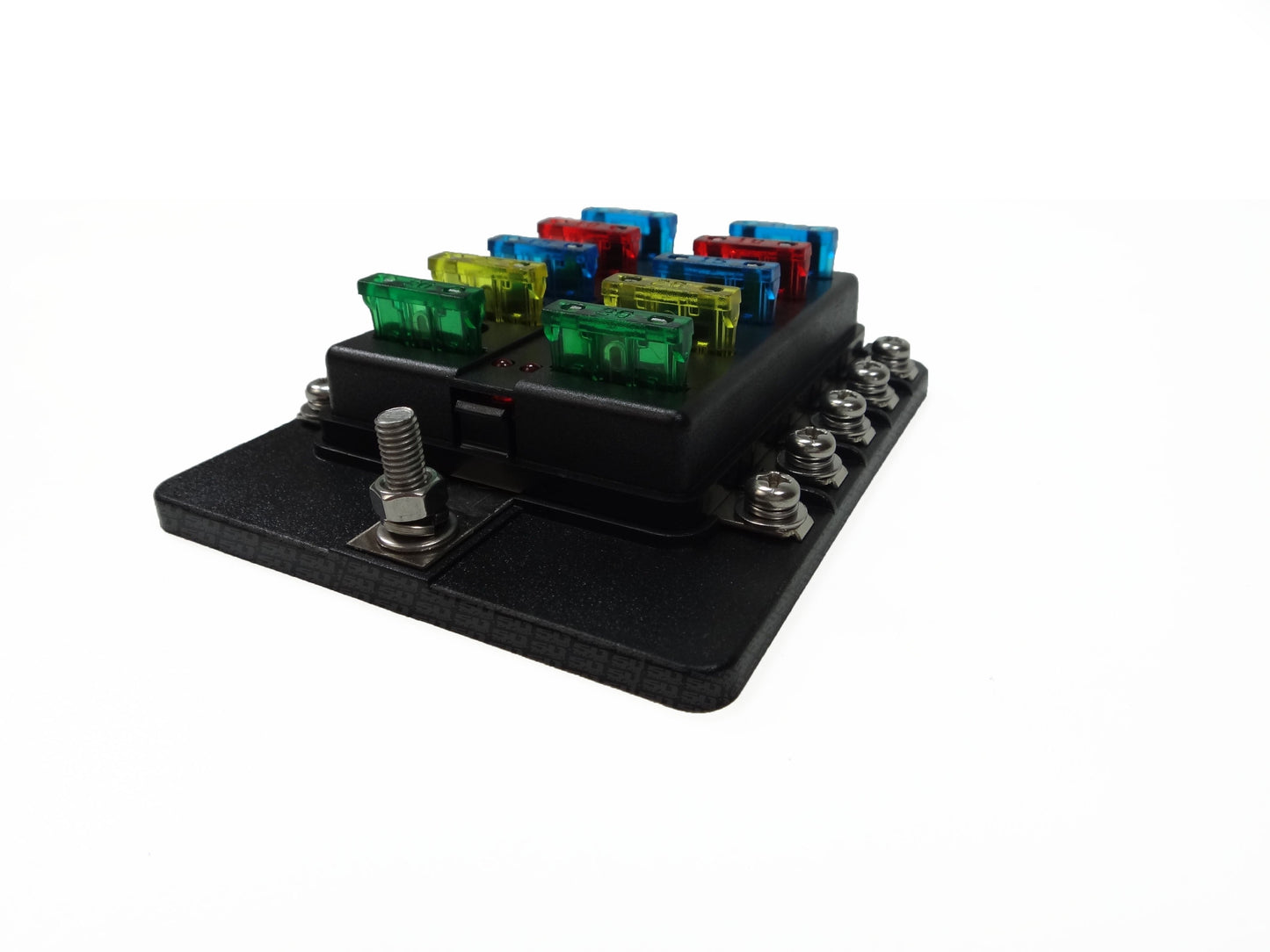 10 Way Screw Fuse Block - LED Indicators