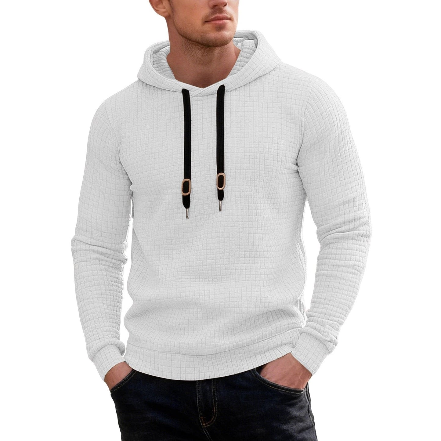 Men's Casual Long-sleeved Hooded Sweatshirt