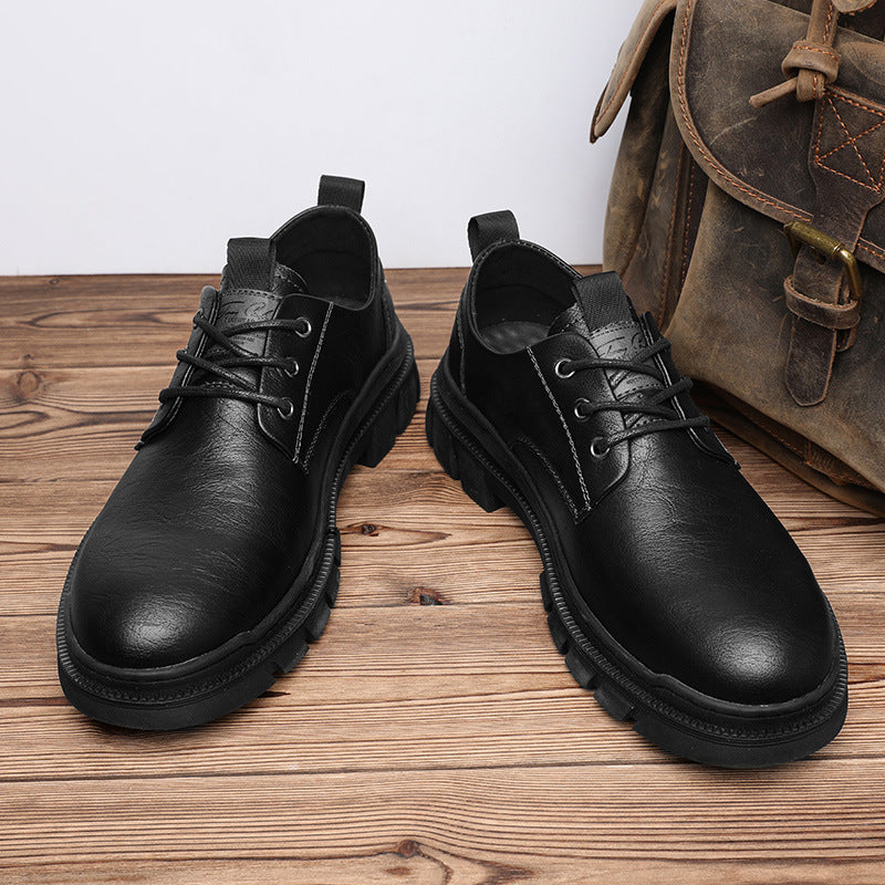 Men's Height Increasing Leather Shoes