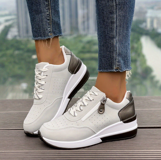 Women's Wedge Platform Leisure Sneakers