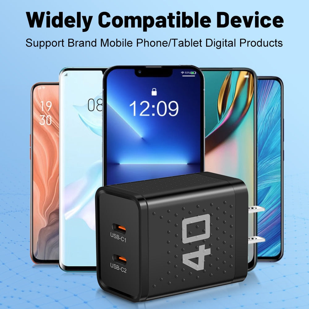 Charging Head Travel Charging Head Dual PD Fast Charging Phone Charger