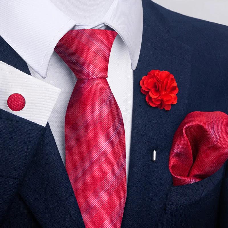 Men's Tie and Pocket Square Combo