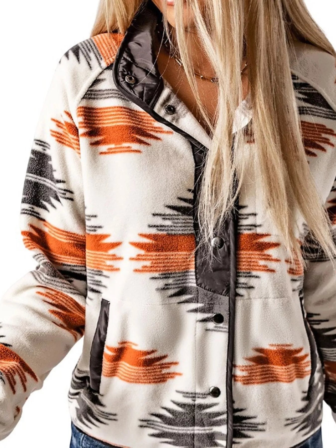 Chaqueta acolchada con diseño geométrico