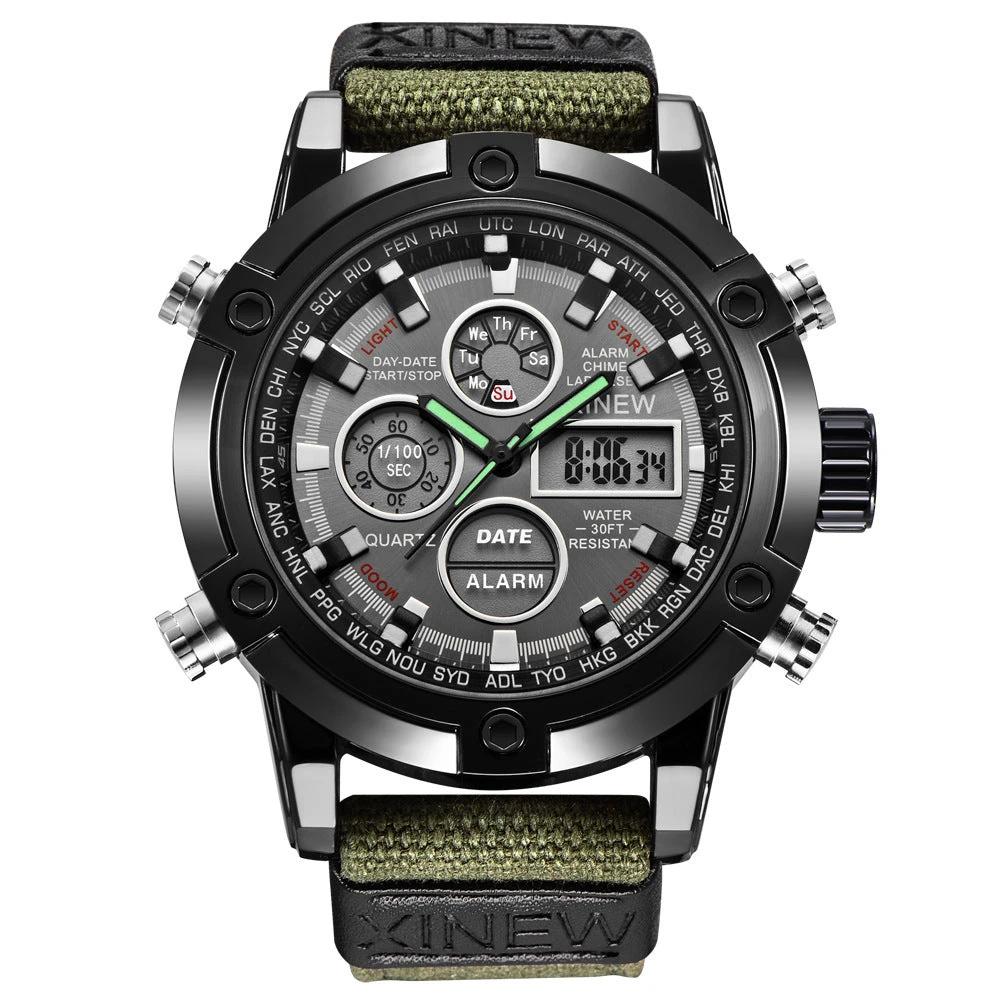 Men's Fashion Belt Multi-functional Watch