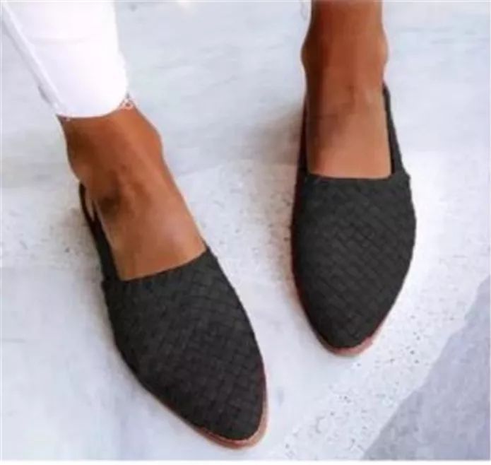 Unisex European And American Baotou Flat Loafers With
