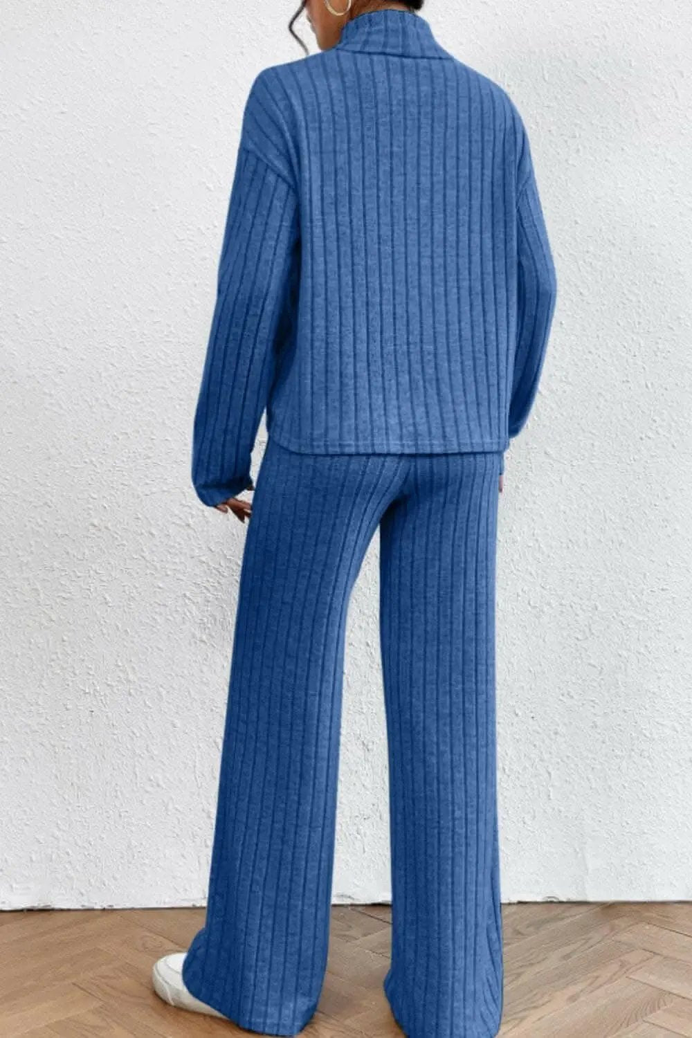 Trendsi Two-Piece Sets - Chic mock neck top & pants set - Premium Quality